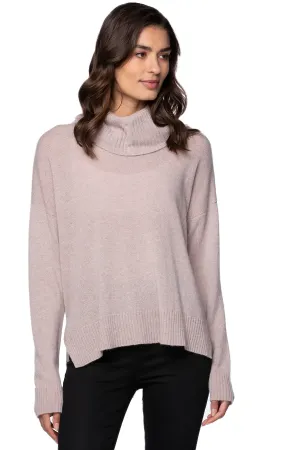 100% Cashmere Evelyn Cowl to Crewneck Sweater