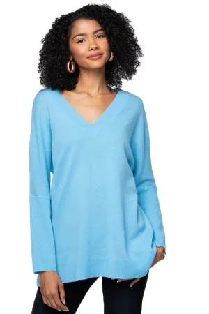 100% Cashmere Reversible Easy V-Neck Sweater - Resort