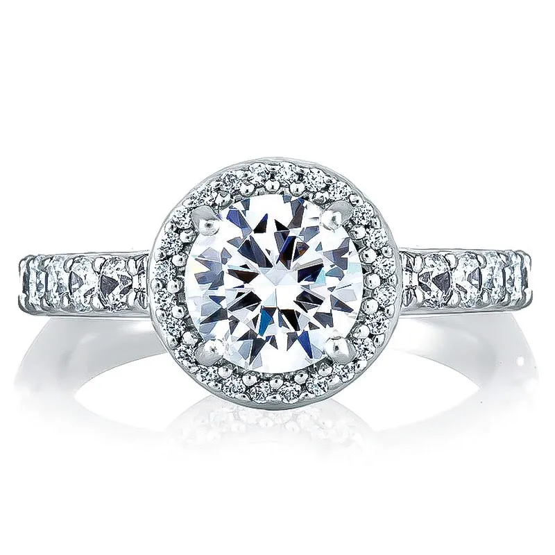 A. JAFFE Halo Engagement Ring