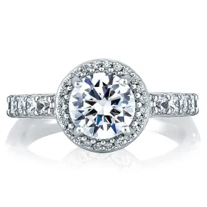 A. JAFFE Halo Engagement Ring