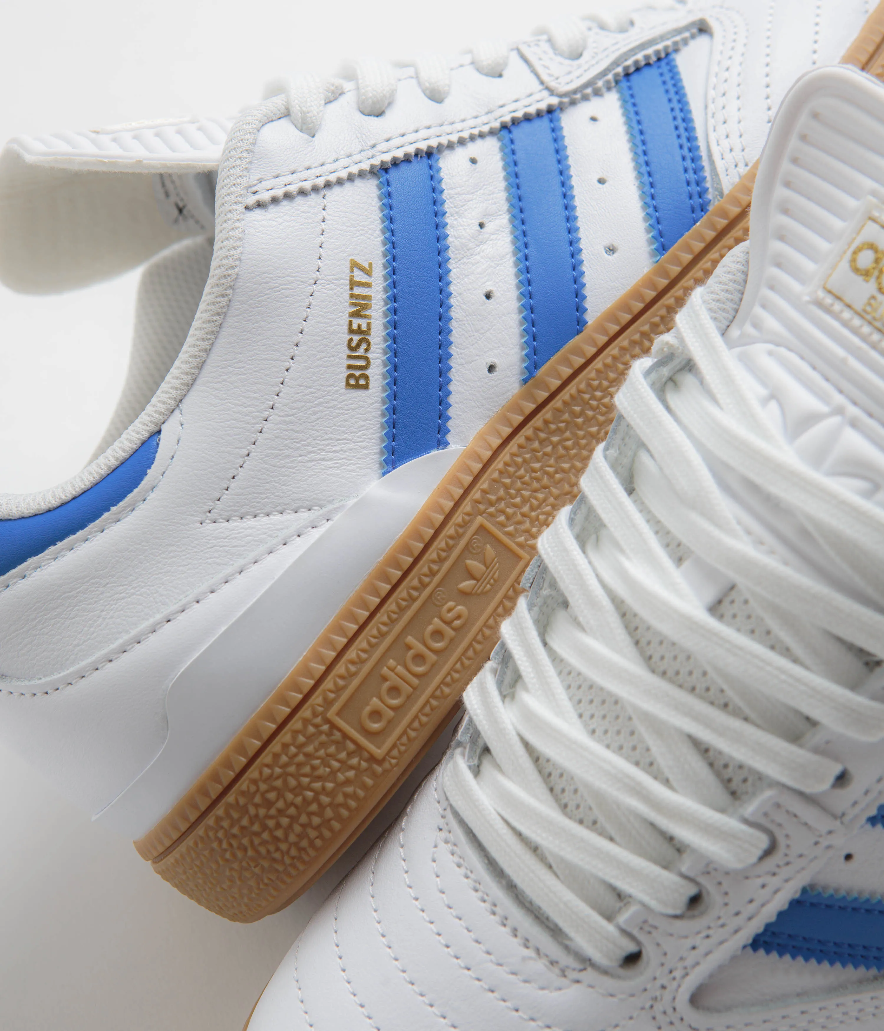 Adidas Busenitz Shoes - FTWR White / Bluebird / Gold Metallic