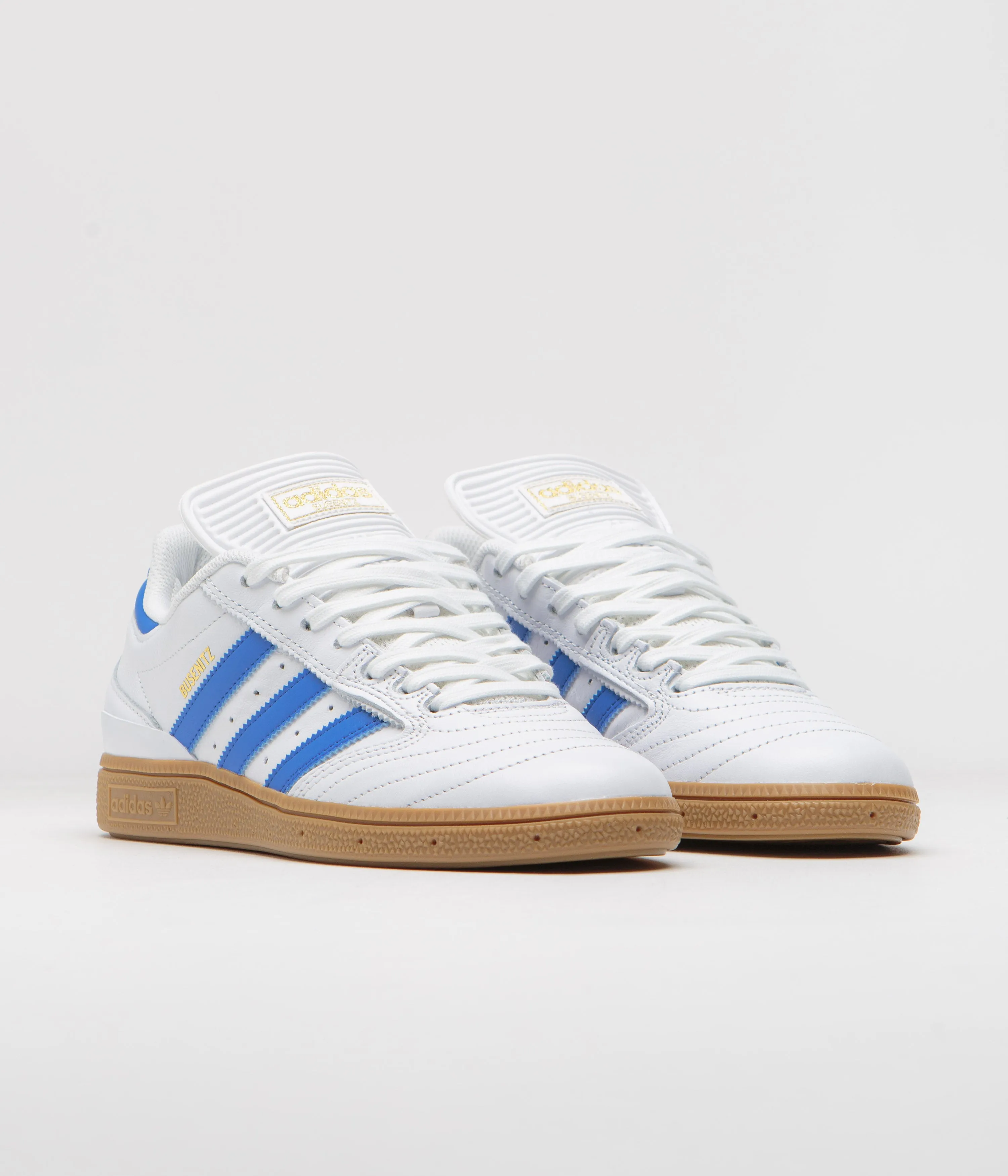 Adidas Busenitz Shoes - FTWR White / Bluebird / Gold Metallic