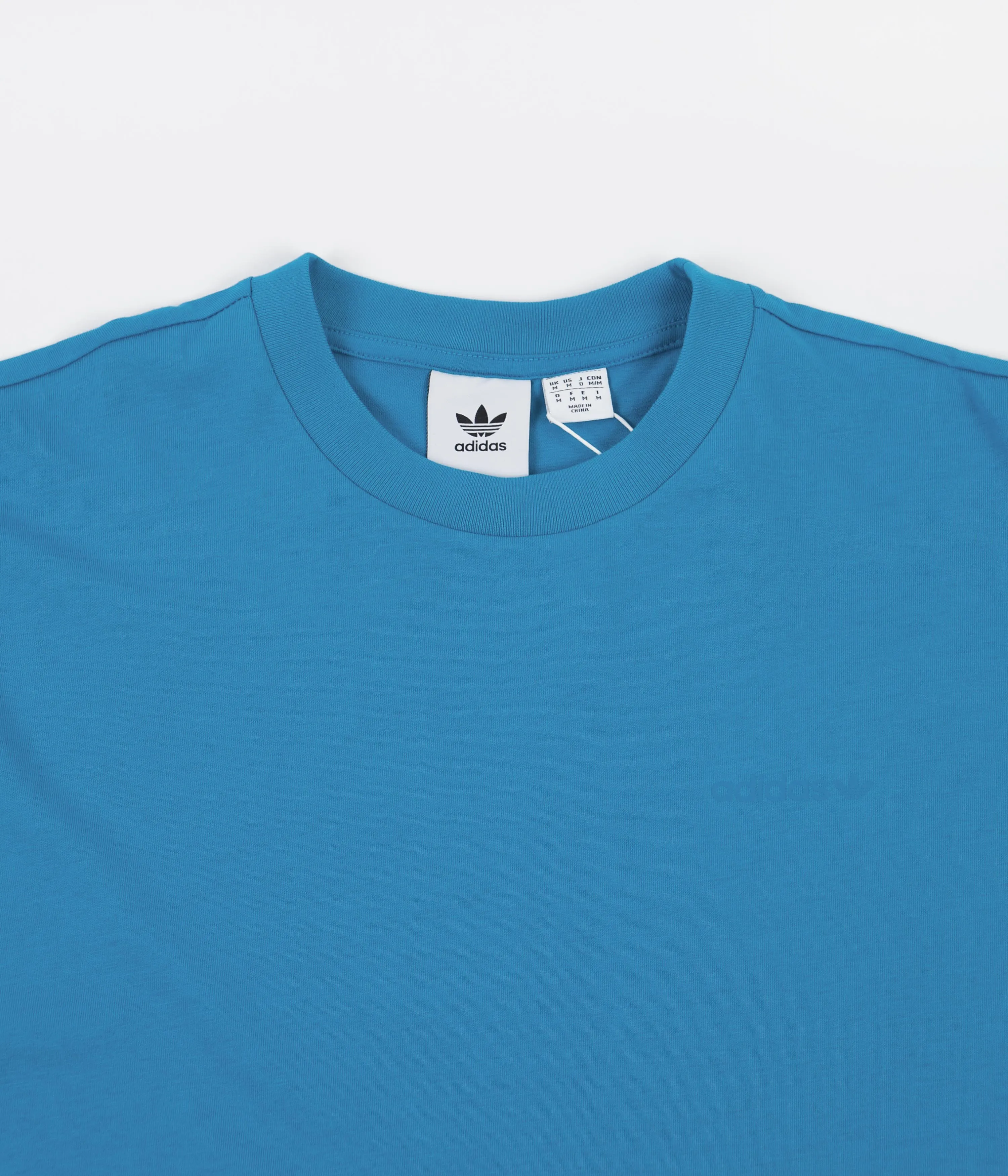 Adidas Nora Graphic Long Sleeve T-Shirt - Sonic Aqua / Signal Green