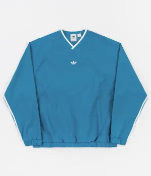 Adidas Windbreaker Sweatshirt - Sonic Aqua / White