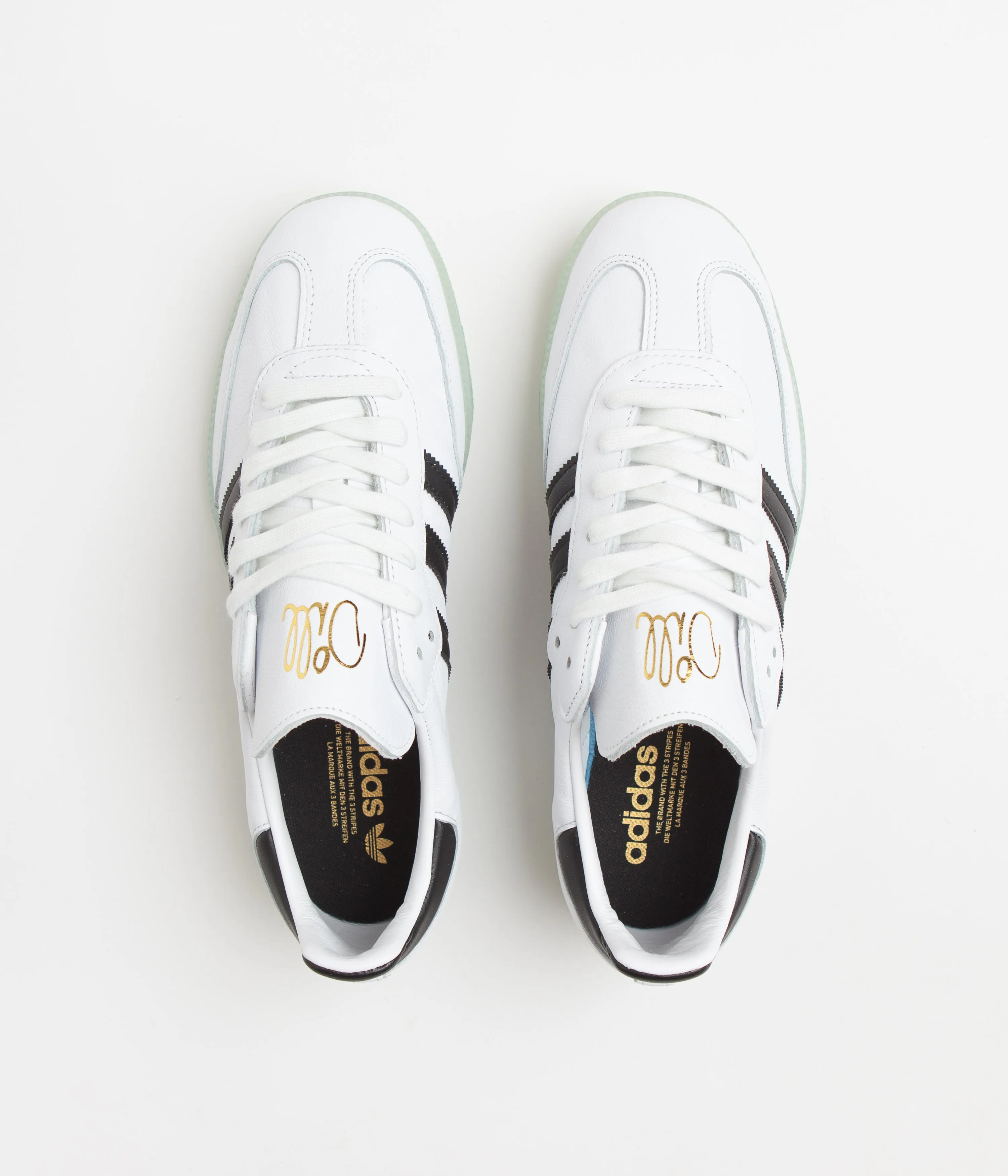 Adidas x Dill Samba Shoes - FTWR White / Core Black / Gold Metallic