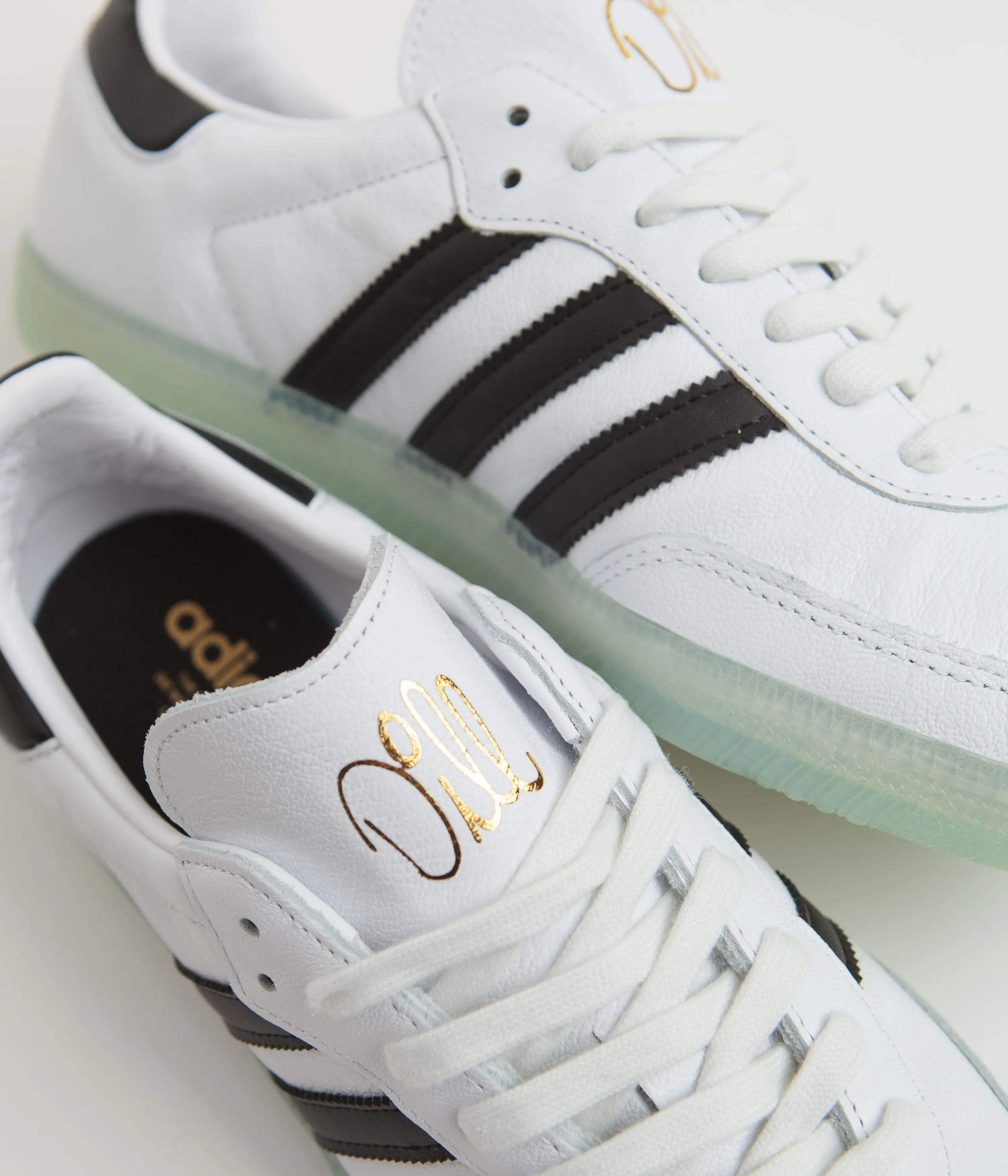 Adidas x Dill Samba Shoes - FTWR White / Core Black / Gold Metallic