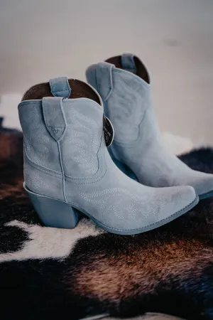 Ariat 'Chandler' Suede Bootie {Powder Blue}