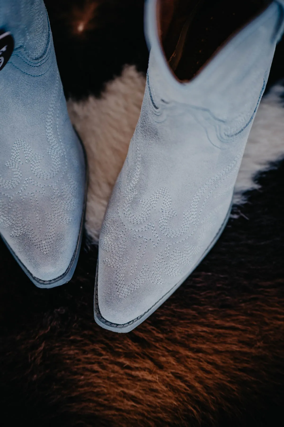 Ariat 'Chandler' Suede Bootie {Powder Blue}