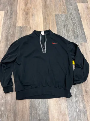 Athletic Sweatshirt Crewneck By Nike Apparel In Black, Size: S