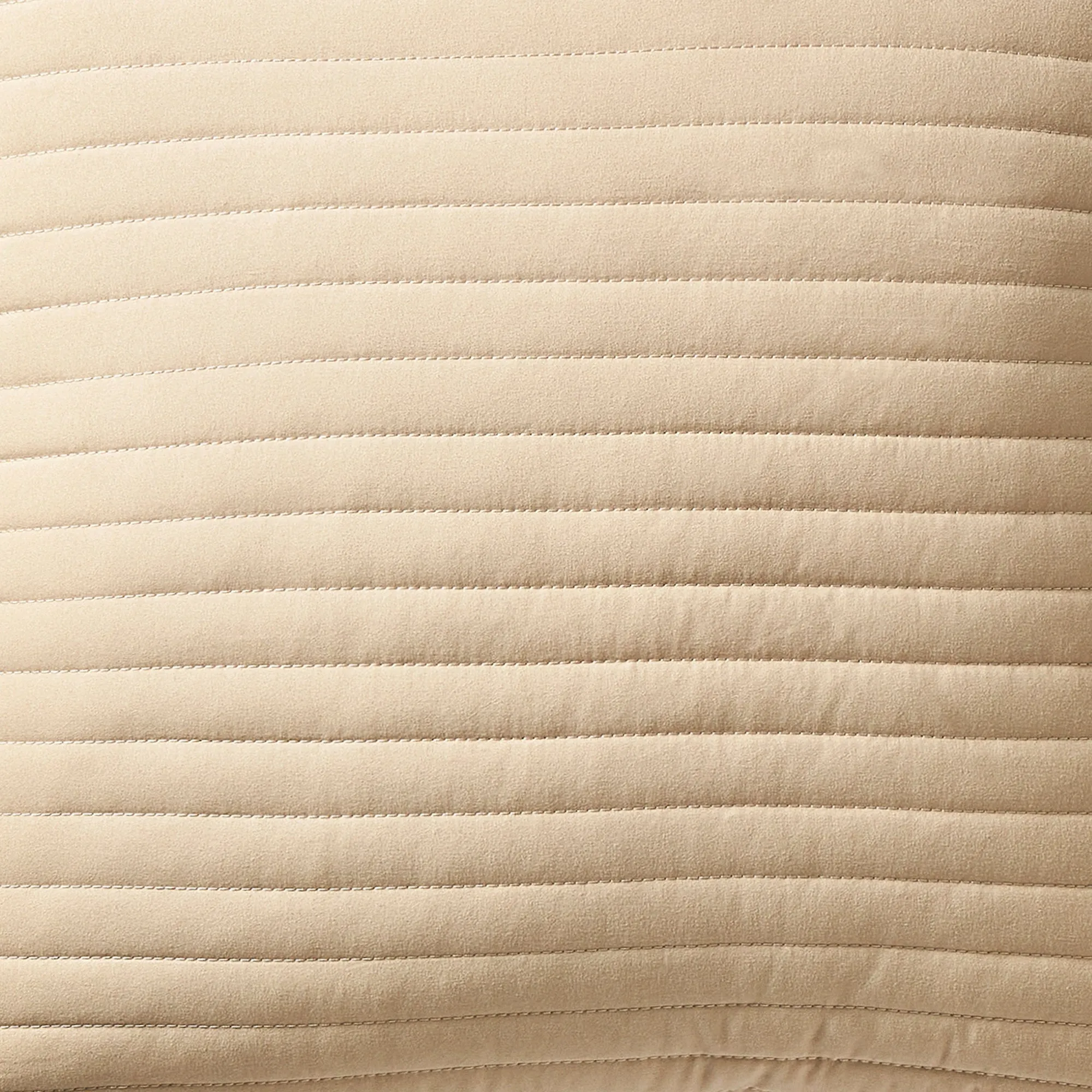 Bianca Natural Quilted Lines Filled Cushion (55cm x 55cm)