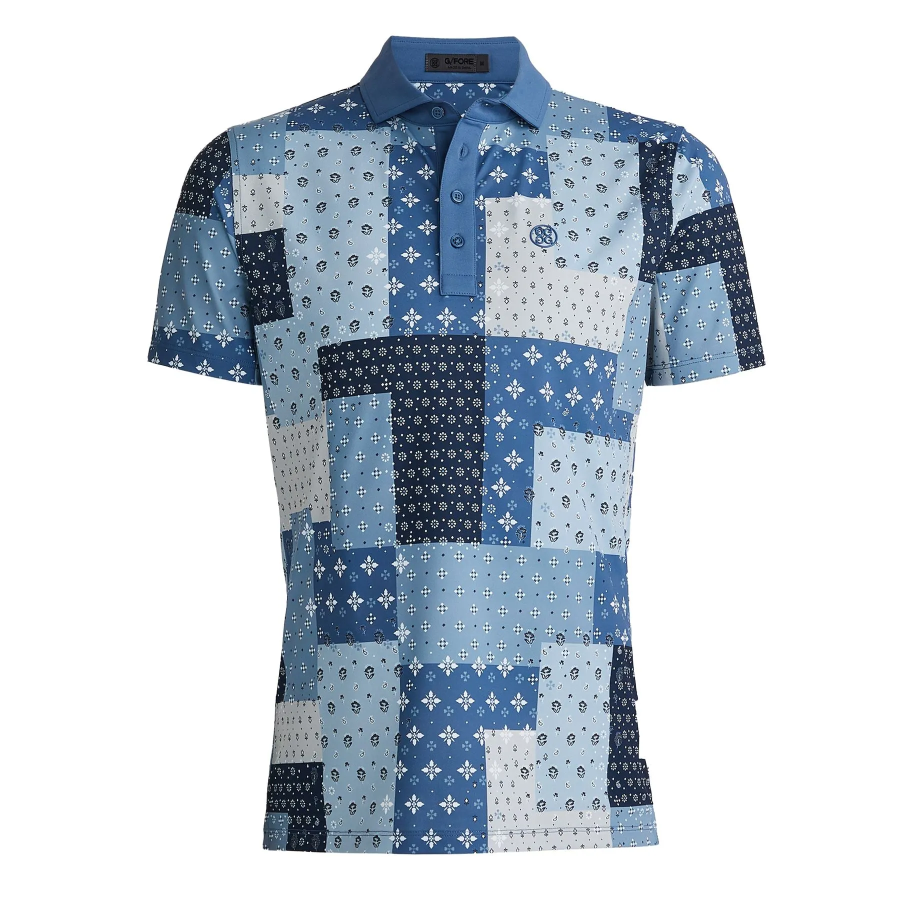 Boro Print Tech Pique Polo Slate - AW23