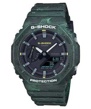 CASIO G-Shock Green 200M Water Resistant Shock Resistant #GA-2100FR-3AER