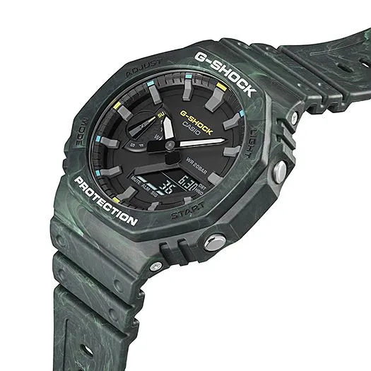 CASIO G-Shock Green 200M Water Resistant Shock Resistant #GA-2100FR-3AER