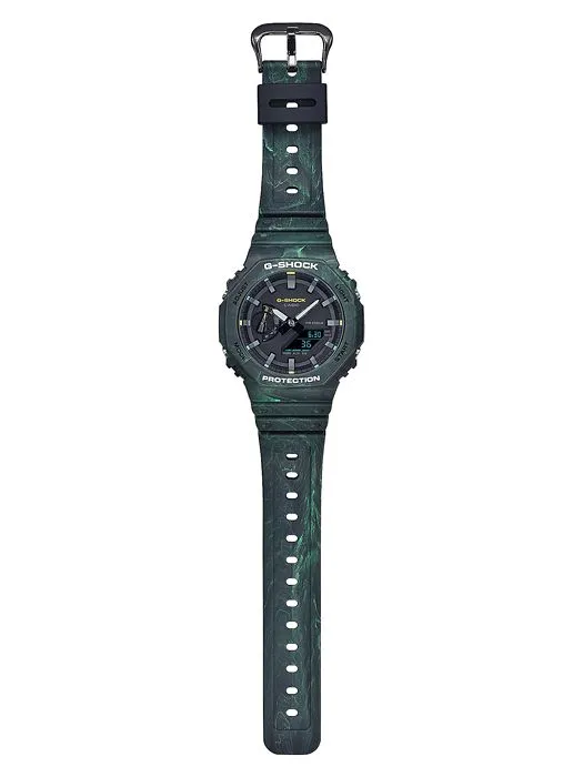 CASIO G-Shock Green 200M Water Resistant Shock Resistant #GA-2100FR-3AER