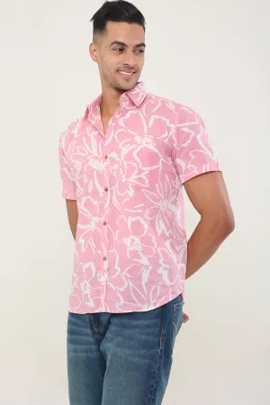 Cool Pink cotton shirt half sleeves | Style Matters