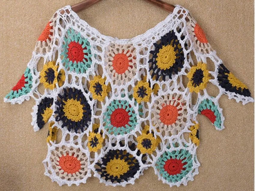 Crochet Patch Layering Top