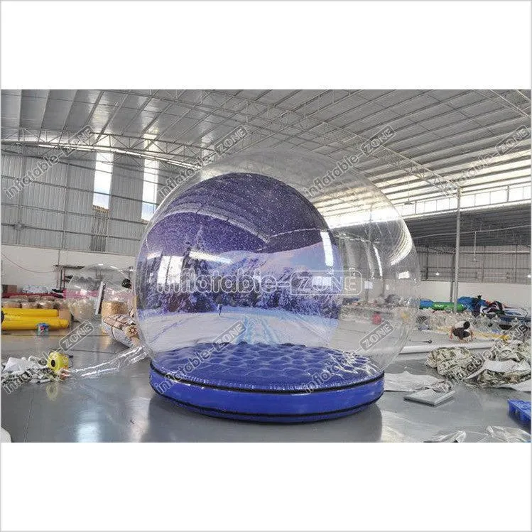 Custom-Size Giant Inflatable Snow Globe Inflatable Christmas Snow Globe Photo Booth