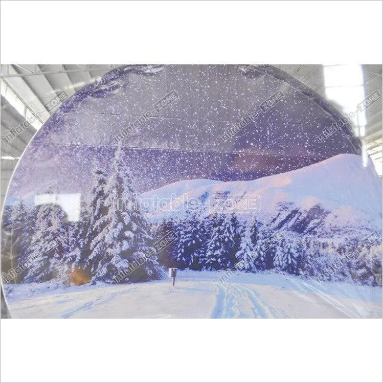 Custom-Size Giant Inflatable Snow Globe Inflatable Christmas Snow Globe Photo Booth