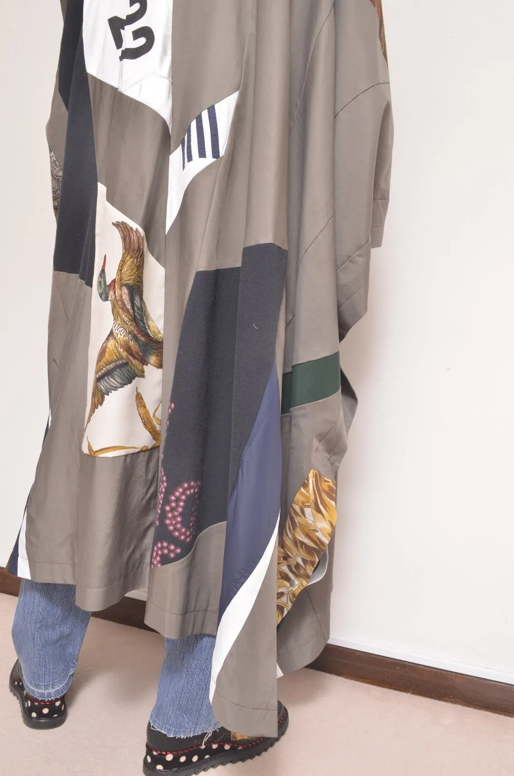 CUT AND CONNECTED C/C/L PONCHO / KHAKI