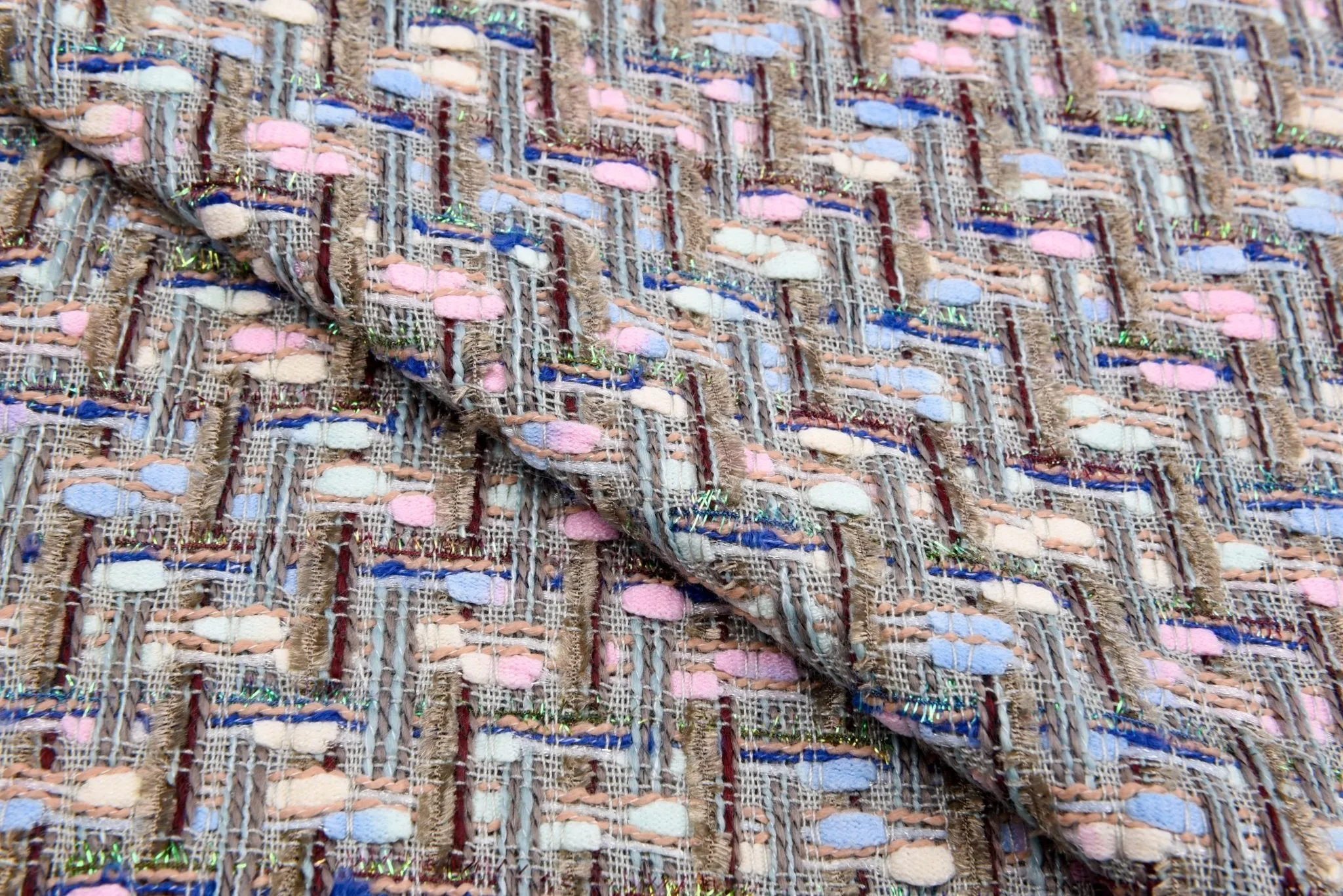 Designer Italian Tweed Fabric  - 6194