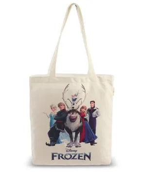 Disney Frozen - White Color canvas  Shoulder Handbag