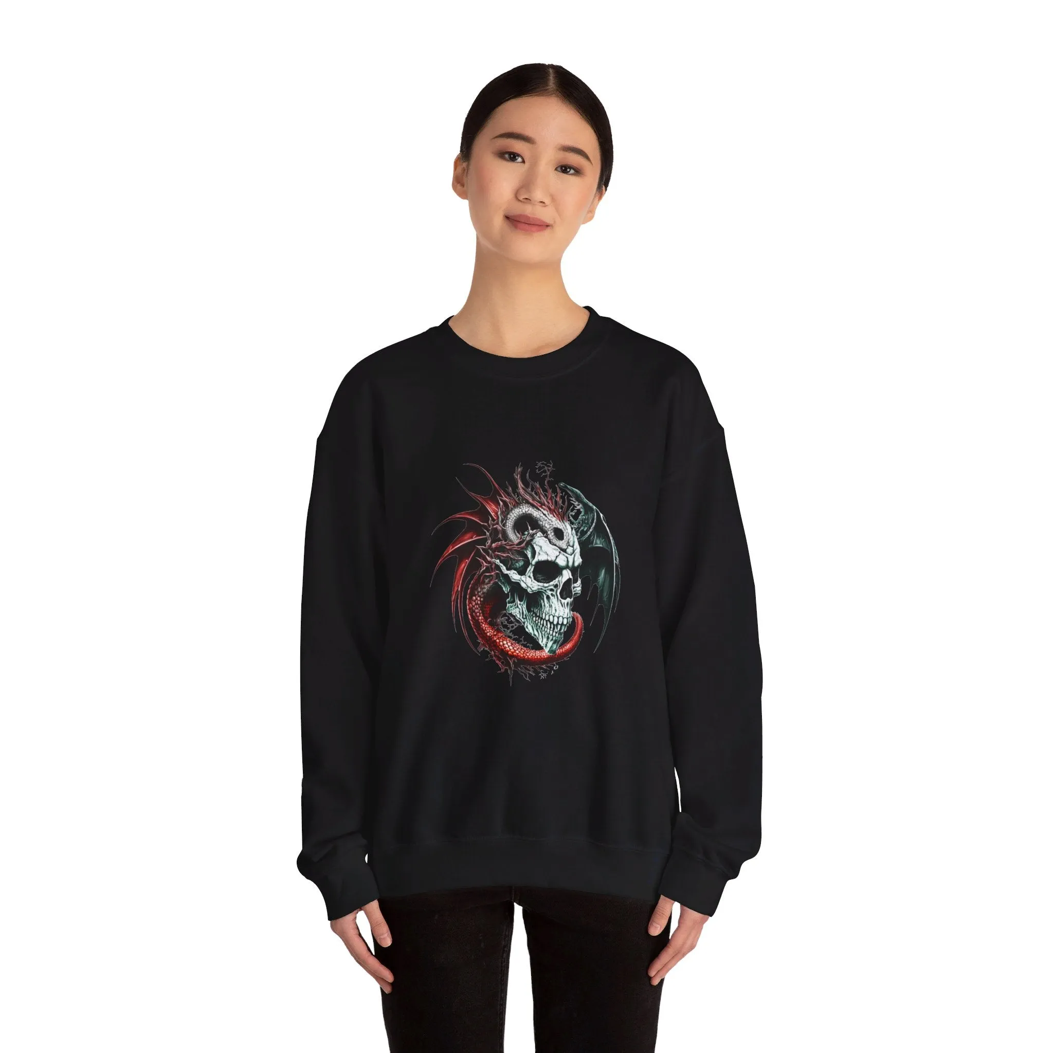 Dragon Skull Unisex Heavy Blend™ Crewneck Sweatshirt