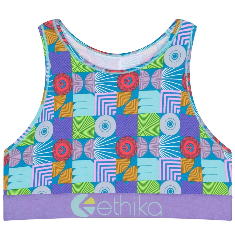 Ethika Abstract Gathering High Neck Bra