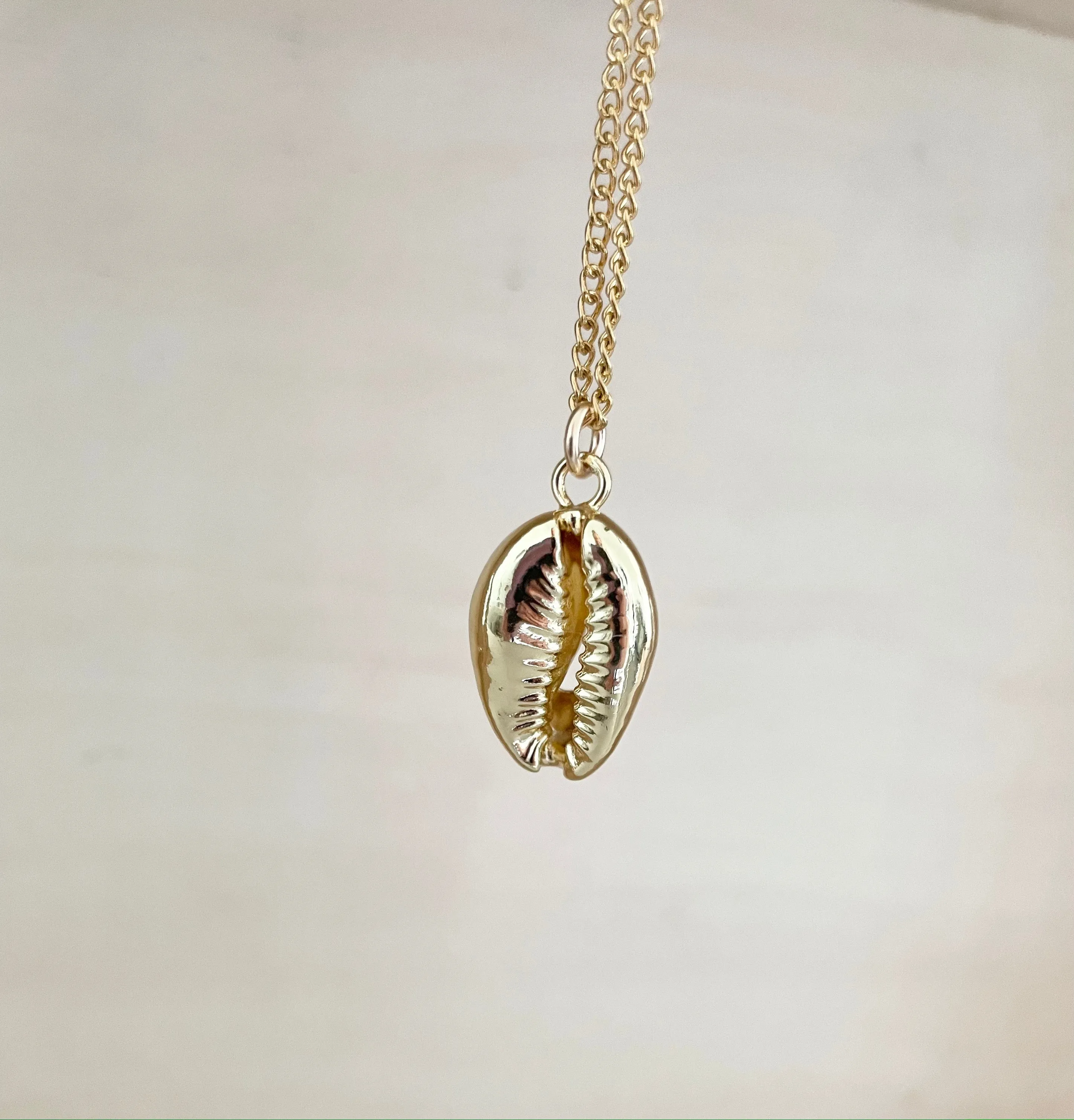 Gold Cowrie Shell Necklace