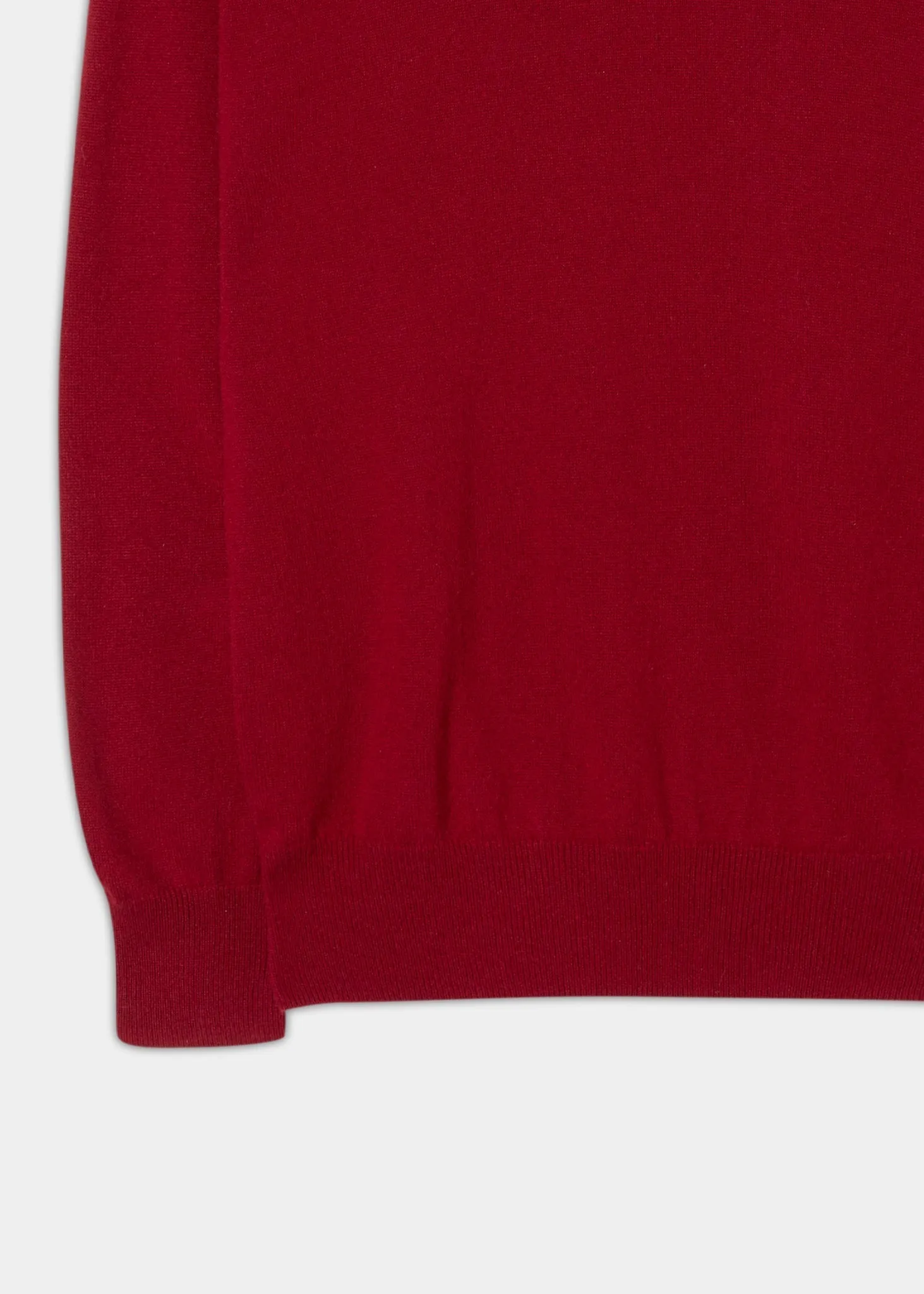 Haddington Cashmere Jumper in Ruby - Regular Fit