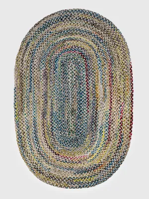 Hand Braided Rug - Multicolor