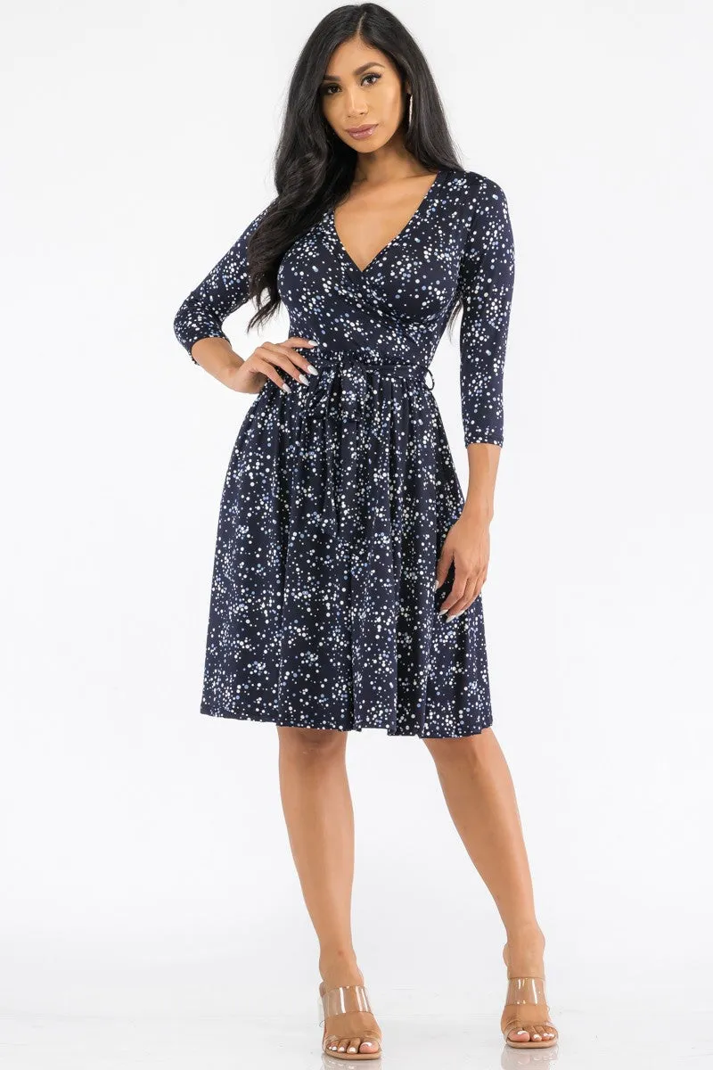 HH710X-PD - MIDI WRAP DRESS