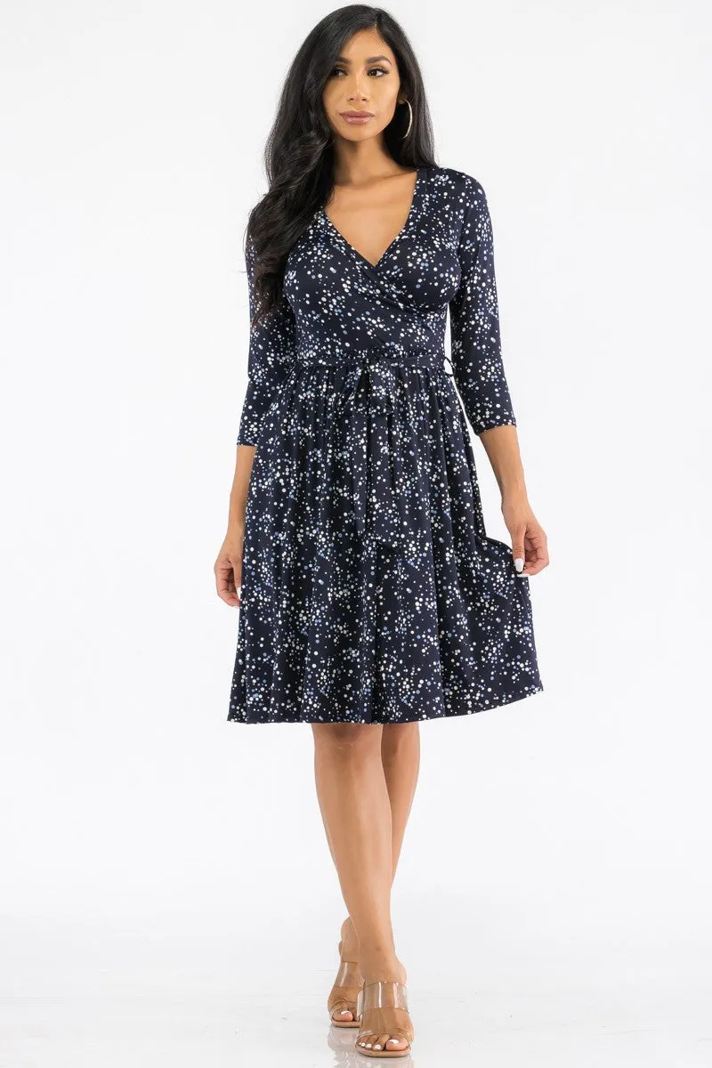 HH710X-PD - MIDI WRAP DRESS