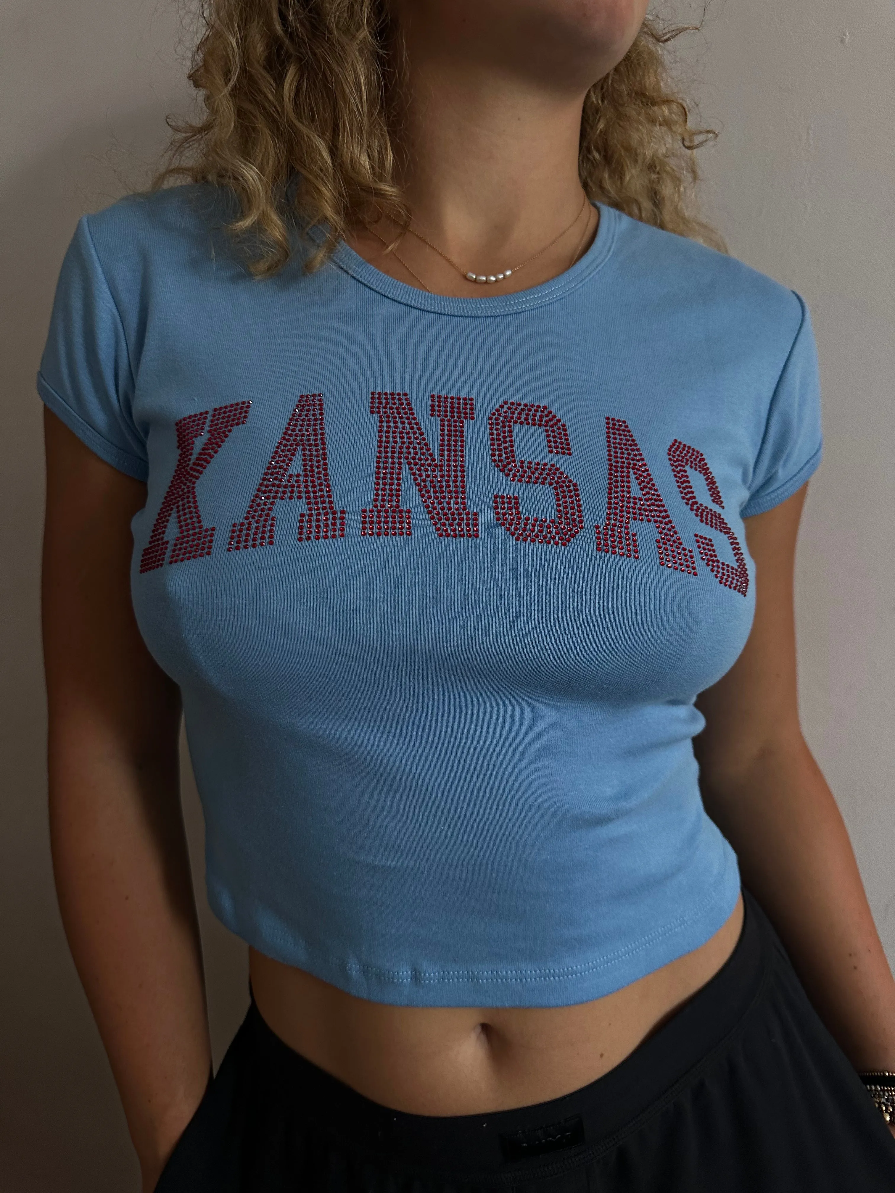 Kansas Rhinestone Freshman Tee