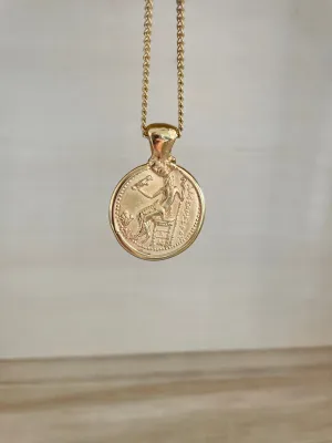 Large Mykonos Coin Necklace