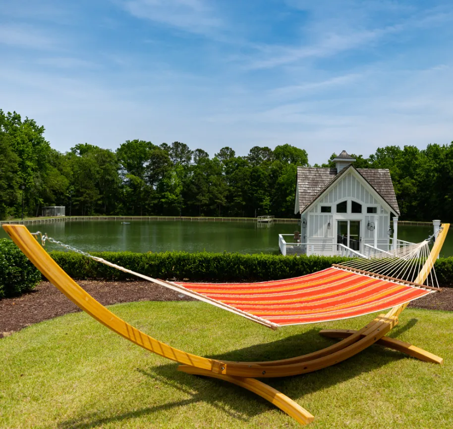 Large Quilted Fabric Hammock - Sunbrella Expanded Tamale