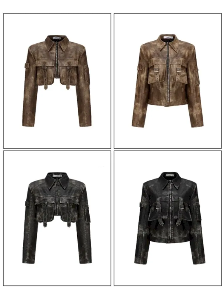 Leather Jacket Coat Women Cotton Version【s0000006784】