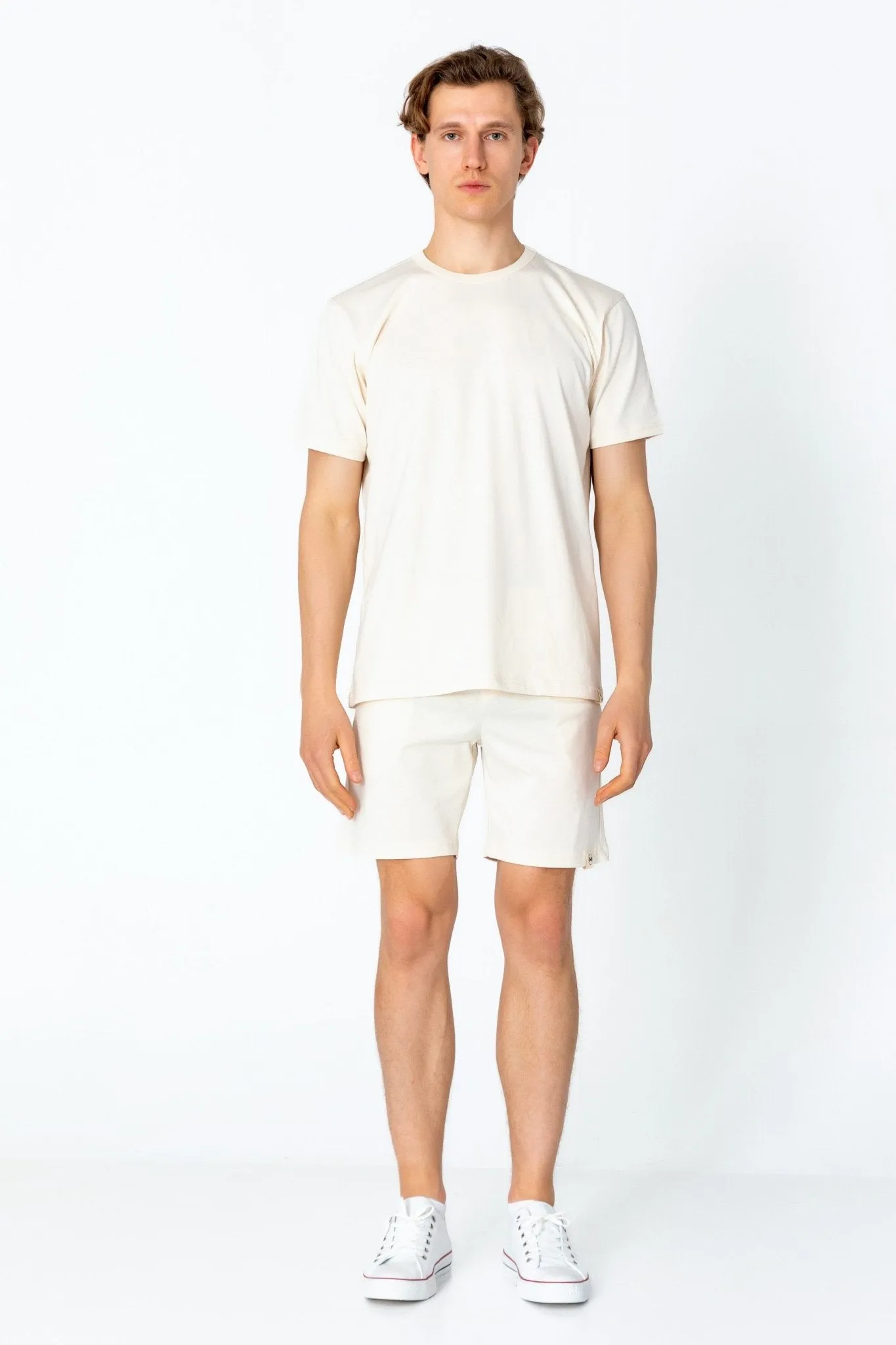 Lightweight Cotton T-shirt - Beige