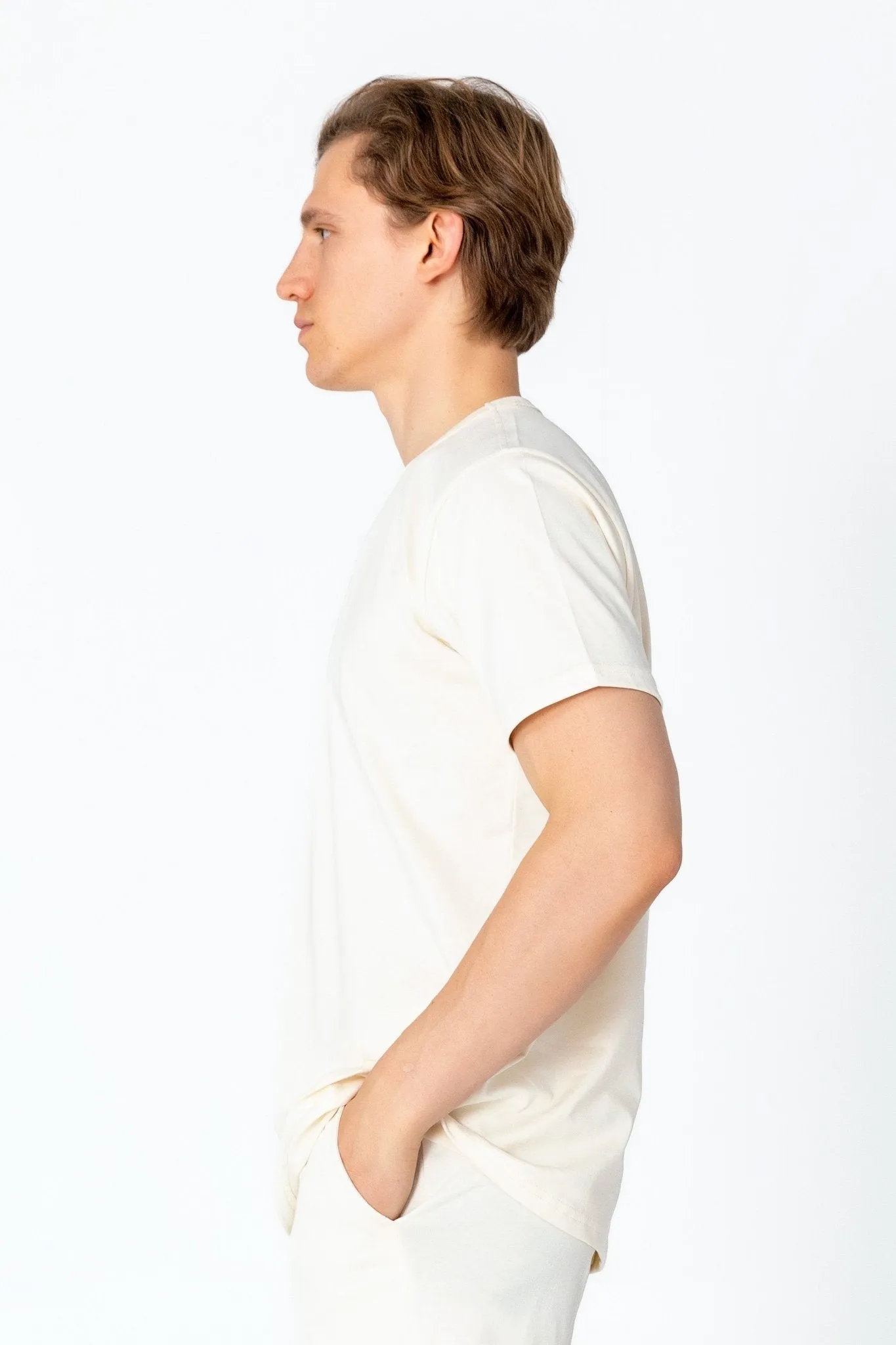 Lightweight Cotton T-shirt - Beige