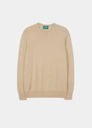 Melfort Cashmere Jumper in Linen - Regular Fit