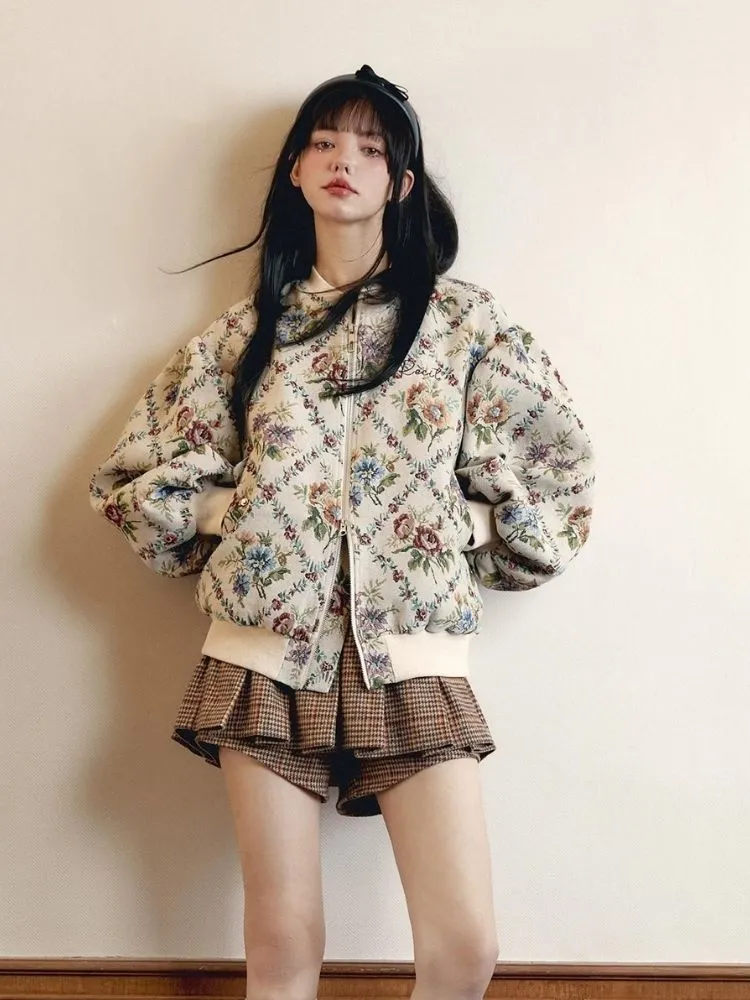 Oil Painting Jacquard Cotton Jacket【s0000005523】