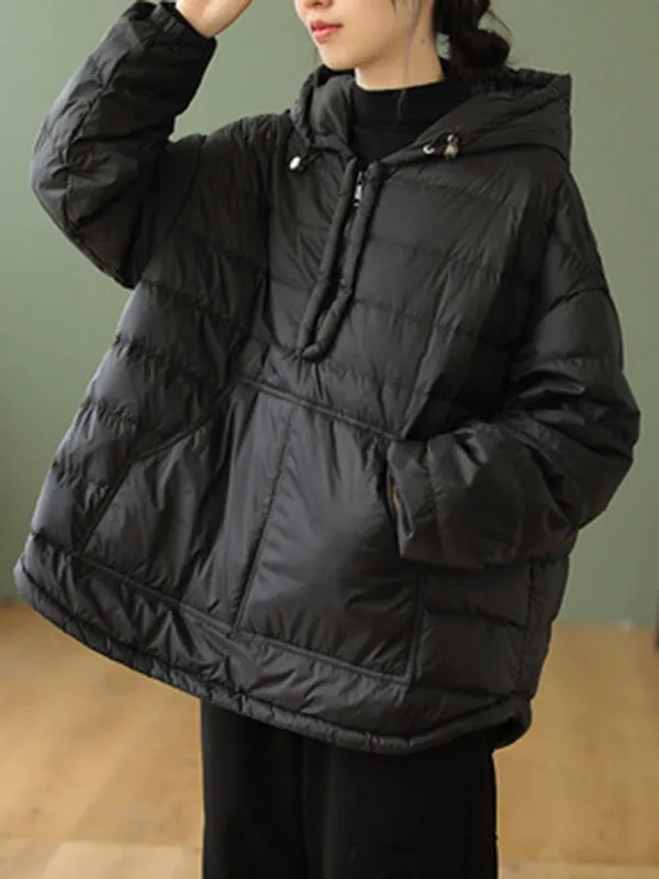 Original Solid Hooded Duck Down Coat