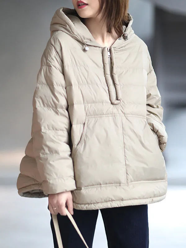 Original Solid Hooded Duck Down Coat