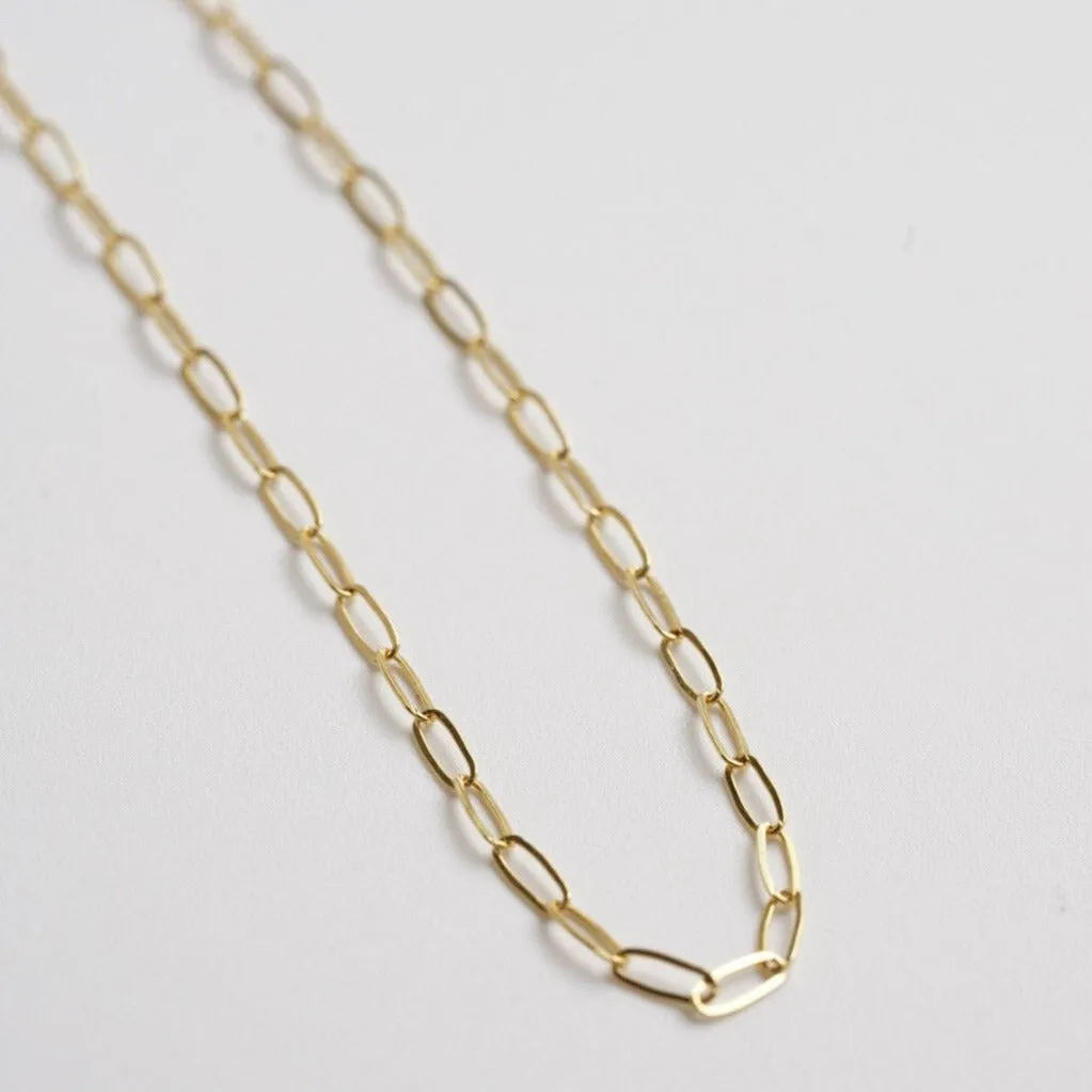 Paperclip Necklace in 14 Karat Gold Fill - Choose Your Size