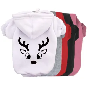 Reindeer Face Pet Hoodie