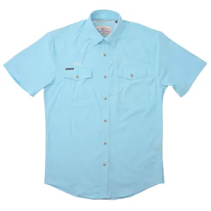 Schaefer RangeTek Short Sleeve Button Down Blue