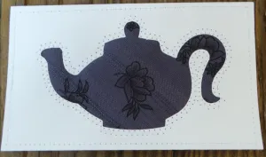 Teapot Quilted Card