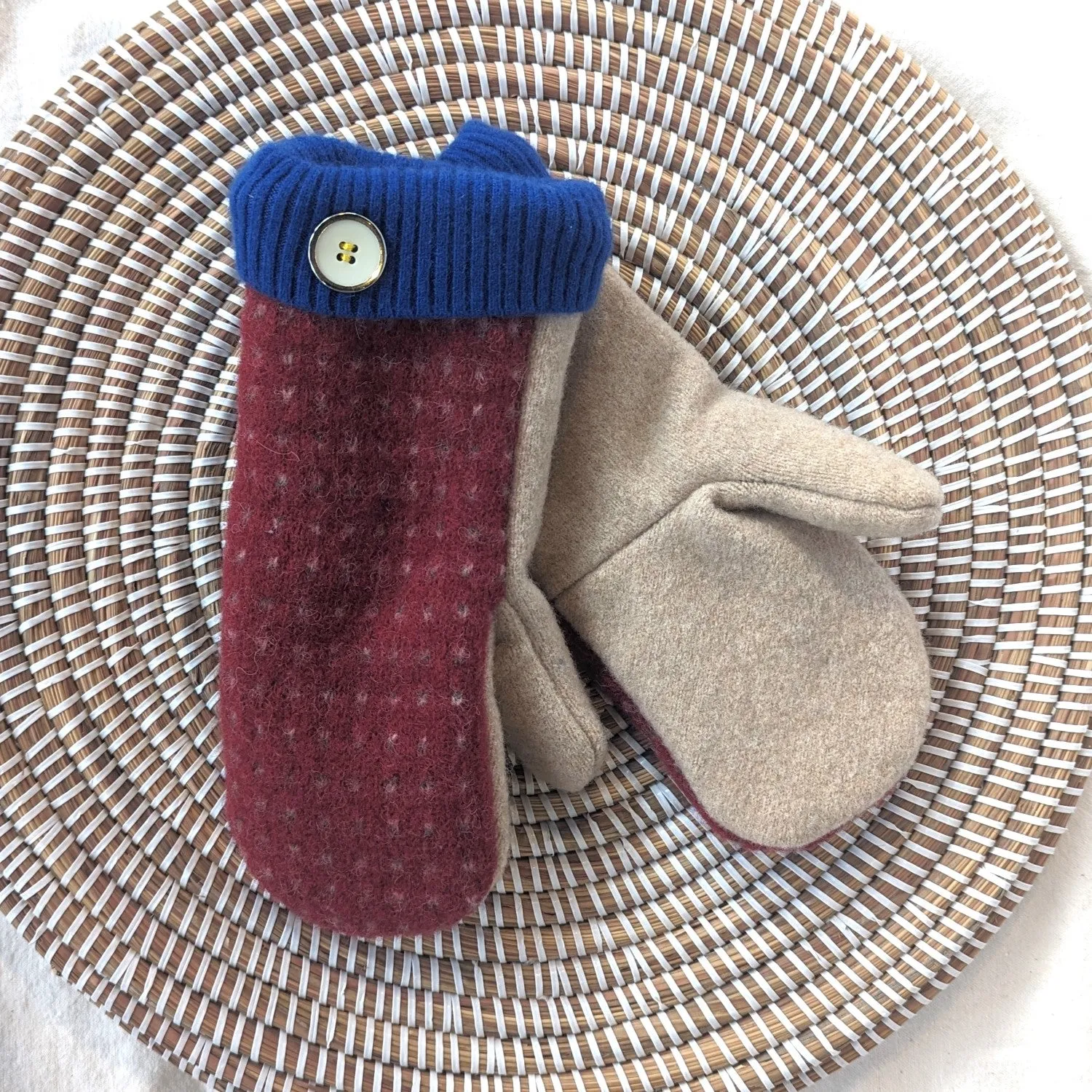 Upcycled Wool/Cashmere Mittens